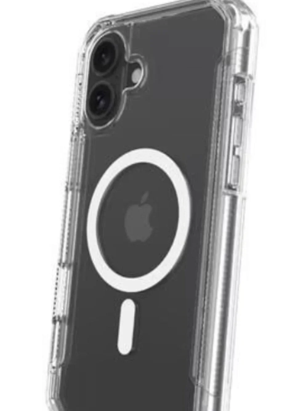 onn MagSafe Rugged Case for iPhone 16 Plus- Clear 21' Drop Tested